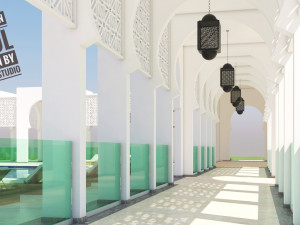 traditional moroccan pool style tamouda bay 3Dモデル