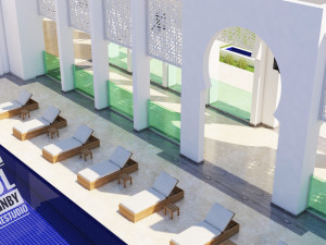 traditional moroccan pool style tamouda bay 3Dモデル