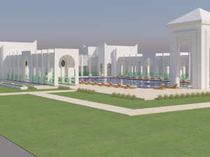 traditional moroccan pool style tamouda bay 3Dモデル