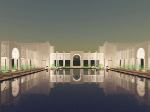 traditional moroccan pool style tamouda bay 3Dモデル