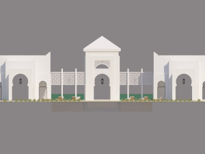 traditional moroccan pool style tamouda bay 3Dモデル