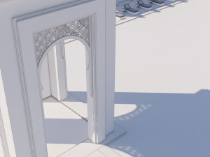 traditional moroccan pool style tamouda bay 3Dモデル