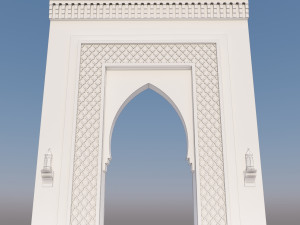 traditional moroccan door marrakech city 3D Модель