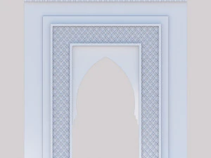 traditional moroccan door marrakech city 3D Model
