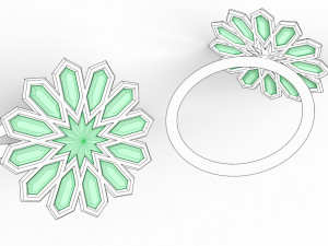 traditional moroccan ring 3d print model 3D Druckmodell