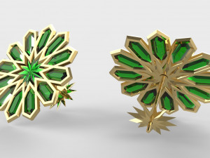 traditional moroccan earring 3d print model 3Dプリントモデル
