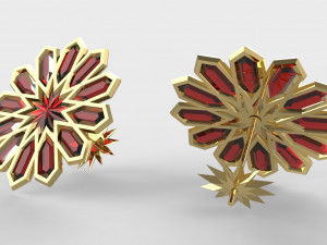 traditional moroccan earring 3d print model 3Dプリントモデル