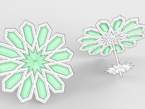 traditional moroccan earring 3d print model 3Dプリントモデル