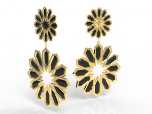 traditional moroccan earring 3d print model Modelo de impresión 3D