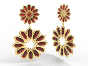 traditional moroccan earring 3d print model Modelo de impresión 3D