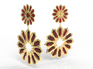 traditional moroccan earring 3d print model Modelo de impresión 3D