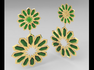 traditional moroccan earring 3d print model Modelo de impresión 3D
