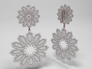 traditional moroccan earring 3d print model Modelo de impresión 3D