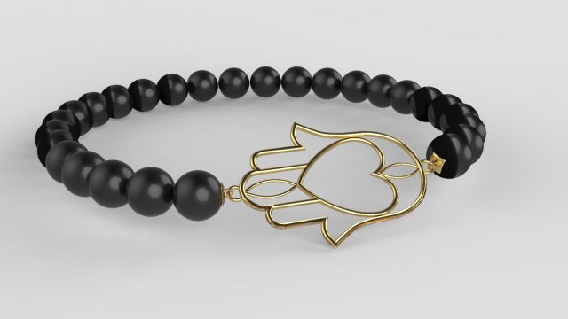 traditional moroccan bracelet khmisa 3d print model 3D प्रिंट मॉडल .c4d .max .obj .3ds .fbx .stl .blend 