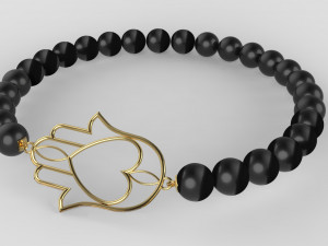 traditional moroccan bracelet khmisa 3d print model 3D प्रिंट मॉडल