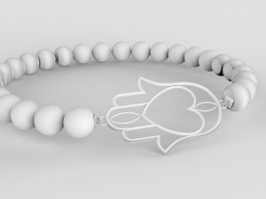 traditional moroccan bracelet khmisa 3d print model 3D प्रिंट मॉडल