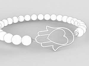 traditional moroccan bracelet khmisa 3d print model 3D प्रिंट मॉडल