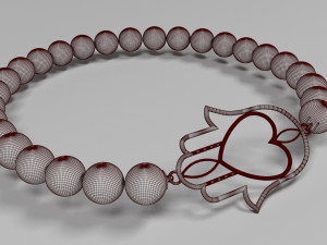 traditional moroccan bracelet khmisa 3d print model 3D प्रिंट मॉडल