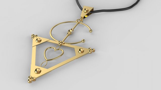 traditional moroccan amazigh necklace 3d print model 3D Baskı Modeli .c4d .max .obj .3ds .fbx .stl .blend 