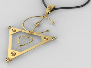 traditional moroccan amazigh necklace 3d print model 3D Print Model