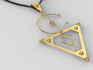traditional moroccan amazigh necklace 3d print model 3D Baskı Modeli