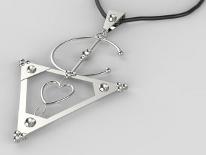 traditional moroccan amazigh necklace 3d print model 3D Baskı Modeli