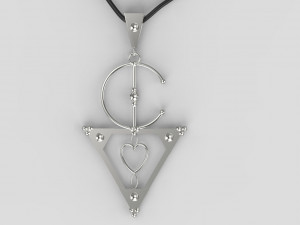 traditional moroccan amazigh necklace 3d print model 3D Baskı Modeli