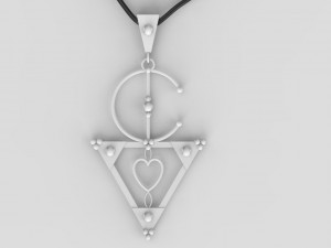traditional moroccan amazigh necklace 3d print model 3D Baskı Modeli