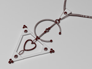 traditional moroccan amazigh necklace 3d print model 3D Baskı Modeli