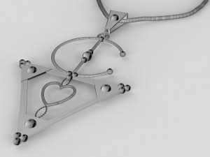 traditional moroccan amazigh necklace 3d print model 3D Baskı Modeli