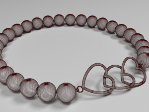 heart bracelet gold and silver 3d print model 3D Print Model