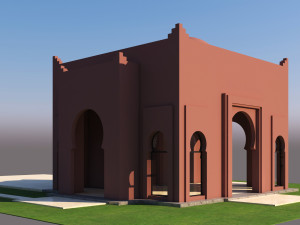 traditional moroccan house marrakech 3D Модель