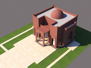 traditional moroccan house marrakech 3D Модель