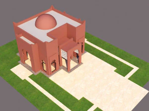 traditional moroccan house marrakech 3D Model