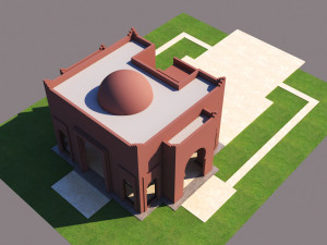 traditional moroccan house marrakech 3D Модель
