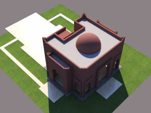 traditional moroccan house marrakech 3D Модель