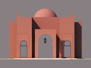 traditional moroccan house marrakech 3D Модель