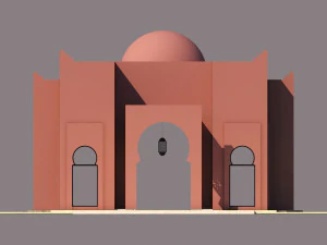 traditional moroccan house marrakech 3D Model