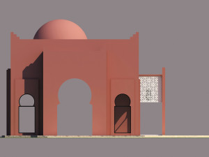traditional moroccan house marrakech 3D Модель
