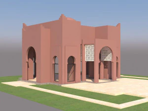 Традиционный марокканский дом в Марракеше 3D Модель