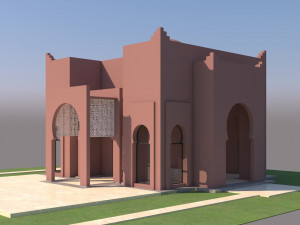 traditional moroccan house marrakech 3D Модель