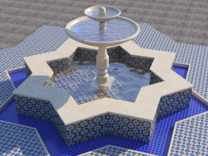 traditional moroccan fountain 3D Model