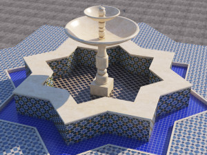 traditional moroccan fountain 3D Модель
