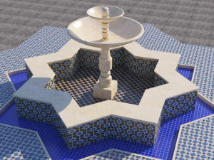 traditional moroccan fountain 3D Model