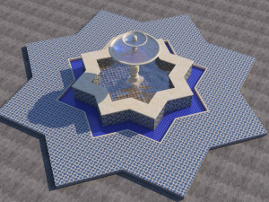 traditional moroccan fountain 3D Модель