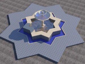 traditional moroccan fountain 3D Model