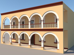 mexican house 2 faces 3D-Modell