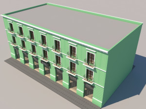 mexican hotel 2 faces 3D Model