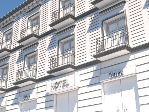 mexican hotel 2 faces 3D Model