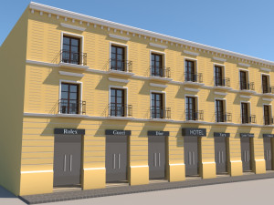 mexican hotel 2 faces 3D Model